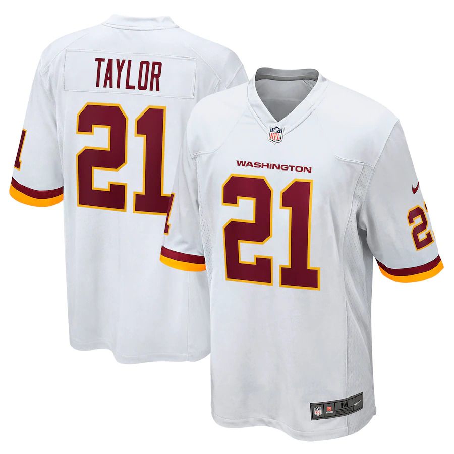 Men Washington Redskins #21 Sean Taylor Nike White Game Retired Player NFL Jersey